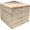 Global Industrial™ Universal Sorbent Pads Heavyweight 15""W x 18""L Gray 100/Pack