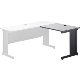 Interion® 36""W Right Handed Return Table Gray