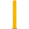 Global Industrial™ Smooth Bollard Post Sleeve 6"" HDPE Dome Top Yellow