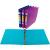 C-Line Products 3-Ring Poly Binder 1 Inch Capacity Assorted Color - 24/Set