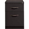 Interion® 2 Drawer Box/File Pedestal - 21-3/4""H - Charcoal