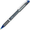 Pentel® Liquid Gel Pens - Blue Ink - Gray Barrel - Dozen