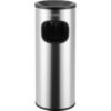 Global Industrial™ Stainless Steel Ashtray Trash Can 3 Gallon Matte