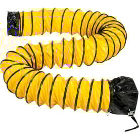 Global Industrial™ Flame Retardant Flexible Duct For 8"" Fan 32'L Yellow
