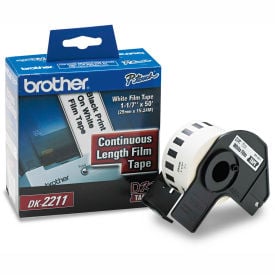 Brother® Continuous Film Label Tape 1.1"" x 50ft Roll White