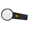 Sparco™ Illuminated Magnifier 2X Magnification with 4X Inset 3"" Diameter Lens Acrylic