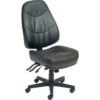 Interion® Multifunction Chair With High Back Leather Black