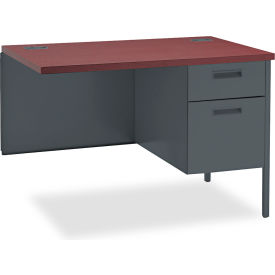 HON®Metro Classic Series Right Pedestal Desk 42""W x 24""D x 29-1/2""H Mahogany