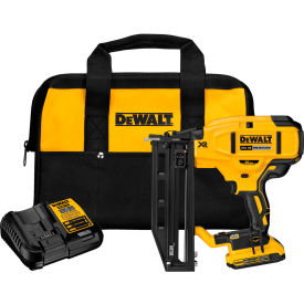 DeWALT® 20V MAX XR Cordless Straight Finish Nailer Kit 16 Gauge Li-Ion