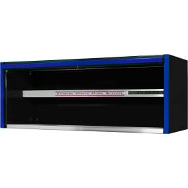 Extreme Tools EXQ Pro Extreme Power Workstation Hutch 72""W x 30""D x H""26-3/8 Black w/Blue Handle