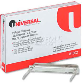 Universal® Complete Two-Piece Paper File Fasteners Two Inch Capacity 50/Box