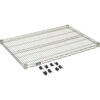 Nexel® S2436Z Poly-Z-Brite® Wire Shelf 36""W x 24""D