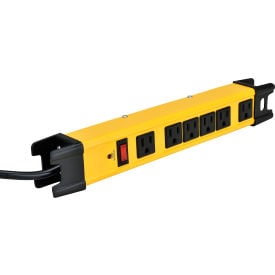 Global Industrial™ Safety Surge Protected Power Strip 6 Outlets 15A 1200 Joules 6' Cord