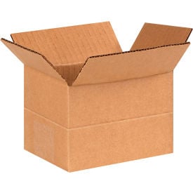 Global Industrial™ Multi Depth Cardboard Corrugated Boxes 6""L x 4""W x 4""H Kraft