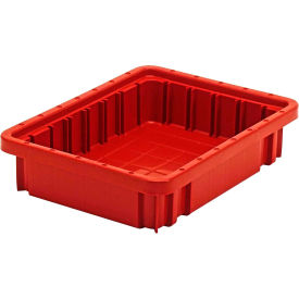 Quantum Storage Dividable Grid Container 10-7/8""L x 8-1/4""W x 2-1/2""H Red Polyprolylene