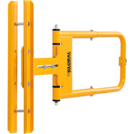 Global Industrial™ Adjustable Safety Swing Gate 16""-26""W Opening Safety Yellow
