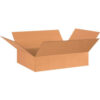 Global Industrial Flat Cardboard Corrugated Boxes 26""L x 20""W x 6""H Kraft