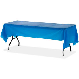 Genuine Joe® GJO10325 Rectangular Tablecover 54""W x 108""L Plastic Blue 6/Pack