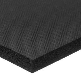 Black Silicone Foam With High Temp Adhesive - 1/4"" Thick x 1""W x 6'L