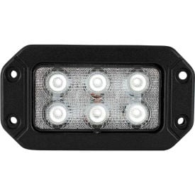 Buyers Products Recessed 6.5 Inch Wide Rectangular LED Flood Light - 1492191