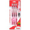 Pentel® EnerGel Liquid Retractable Gel Ink Pen Metal Tip Refillable 0.7mm 3/Pack