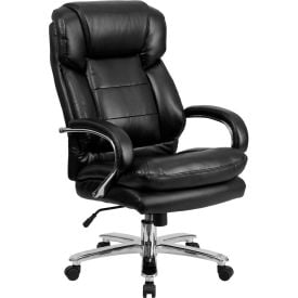 Flash Furniture 24 Hour Big and Tall Leather Executive Chair - Black - Hercules Series