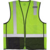 Ergodyne® GloWear® 8210Z-BK Hi-Vis Safety Vest ANSI Class 2 4XL/5XL Lime