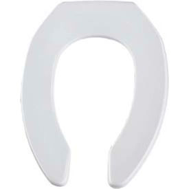 Bemis 1955CTFR Open Front Fire Retardant Commercial Seat Elongated Style White