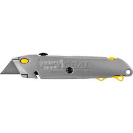 Stanley 10-499 6-1/2"" Quick Change Retractable Blade Utility Knife W/ String Cutter