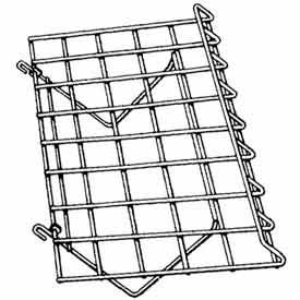 24""W x 15""D Slant Shelf W/ Front Lip - Chrome