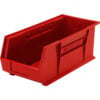 Quantum Storage 8-1/4""W x 18""D x 7""H Ultra Series Stack and Hang Bin Red Polypropylene 4 Slots