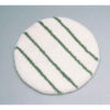 Rubbermaid® Commercial 19"" Carpet Bonnet White/Green 5 Per Case