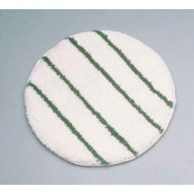 Rubbermaid® Commercial 19"" Carpet Bonnet White/Green 5 Per Case