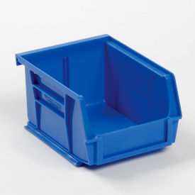 Global Industrial™ Plastic Hang & Stack Bin 5-3/8""L x 4-1/8""W x 3""H Blue