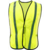 GSS Safety 3001 Non-ANSI Economy Vest with 1""W Stripe Lime with Silver Stripe One Size Fits All