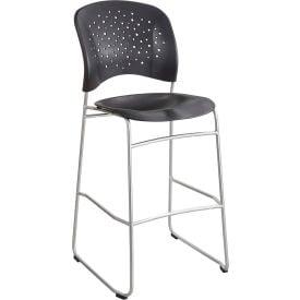 Safco® Reve™ Bistro Height Chair with Round Back - Black
