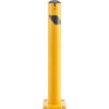 Global Industrial™ Steel Safety Bollard W/Chain Slots & Removable Cap 4.5""D x 36""H