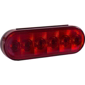 Buyers 6"" Red Oval Stop/Turn/Tail Light With 6 LED - 5626156
