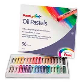 Pentel® Oil Pastels 36 Assorted Colors Set of 36