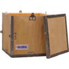 Global Industrial™ 4 Panel Hinged Shipping Crate w/ Lid 11-1/4""L x 11-1/4""W x 11-1/2""H