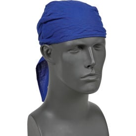 Ergodyne® Chill-Its® 6710CT Evap. Cooling Triangle Hat w/ Built-In Cooling Towel Blue