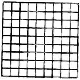 14""L X 14""W Epoxy Coated Grid Cubbies - Black