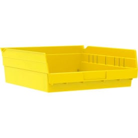 Akro-Mils Plastic Nesting Storage Shelf Bin 30170 - 11-1/8""W x 11-5/8""L x 4""H Yellow