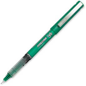 Pilot® Precise V5 Rollerball Pen Non-Refillable Extra Fine 0.5mm Green Ink Dozen