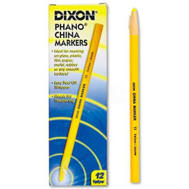 Dixon 73 China Marker Yellow Dozen