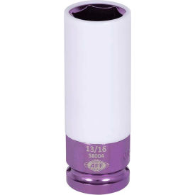 American Forge & Foundry 13/16"" Mag Wheel Power Socket 1/2"" Drive 6 Pt Deep