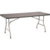 National Public Seating® Heavy Duty Folding Plastic Table 30"" x 72"" Charcoal