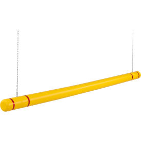 Global Industrial™ Clearance Bar 104"" to 120"" L Yellow With Red Tape HDPE
