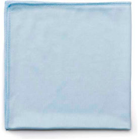 Rubbermaid® Microfiber Cleaning Cloths 16"" x 16"" Blue 12/Case - RCPQ630