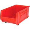 Quantum Mobile Hulk Plastic Stacking Bin 16-1/2""W x 29-7/8""D x 11""H Red